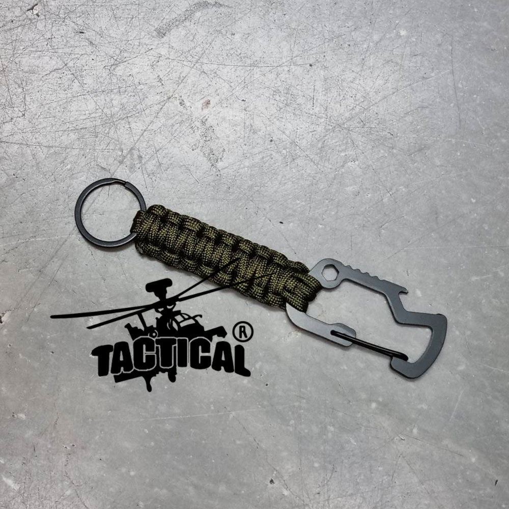 (รวม) พวงกุญแจเชือก Carabiner Tactical Link