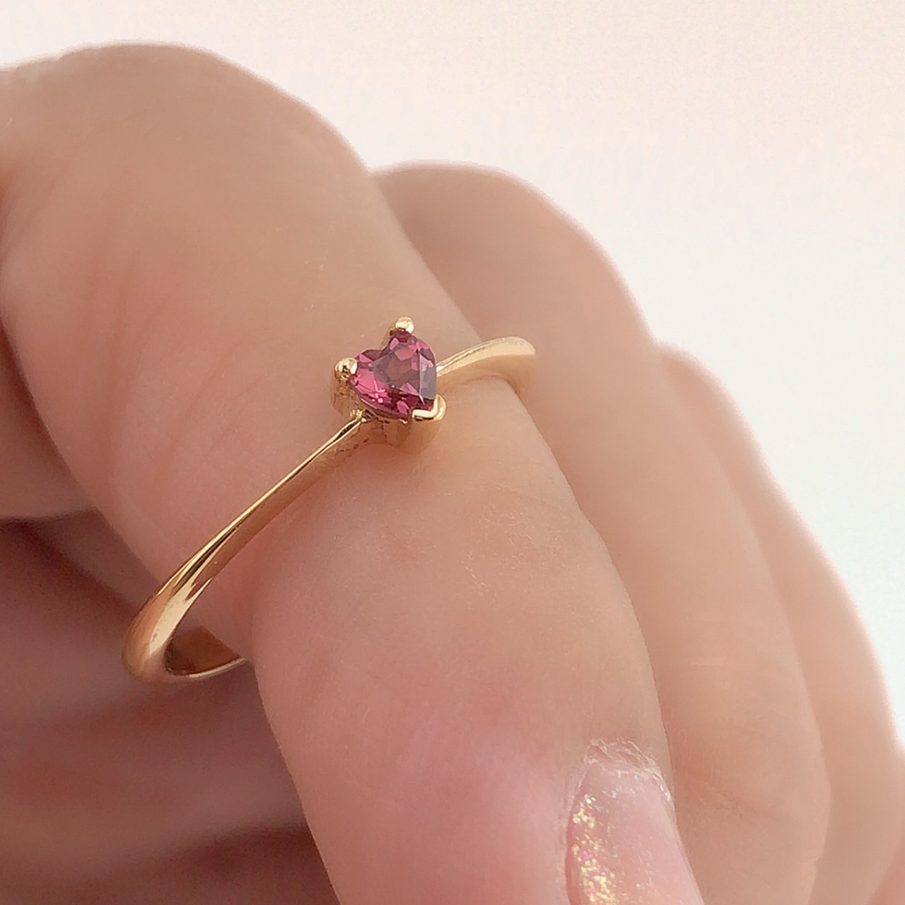 แหวนเงินแท้ พลอยพิงค์ทัวมาลีนแท้(ราศีตุลย์หรือเกิดวันอังคาร)