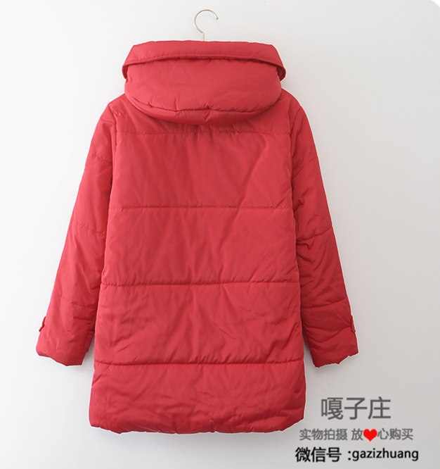 PreOrderคนอ้วน - เสื้อกันหนาวแฟชั่น ไซส์ใหญ่ คนอ้วน ผ้าฝ้ายบุนวม มีHood สี : เทา / ดำ / แดง