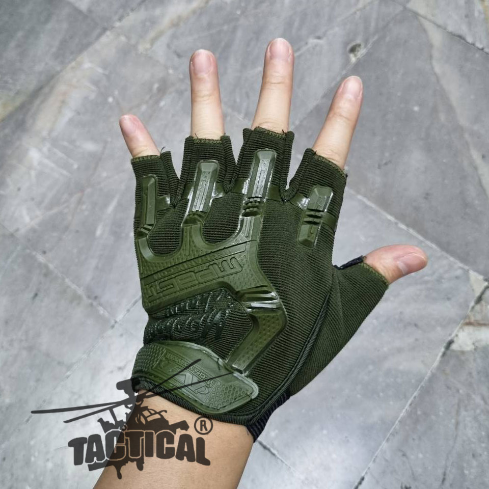 ถุงมือครึ่งนิ้ว Mechanix รุ่น M-Pact (บาง) Free Size