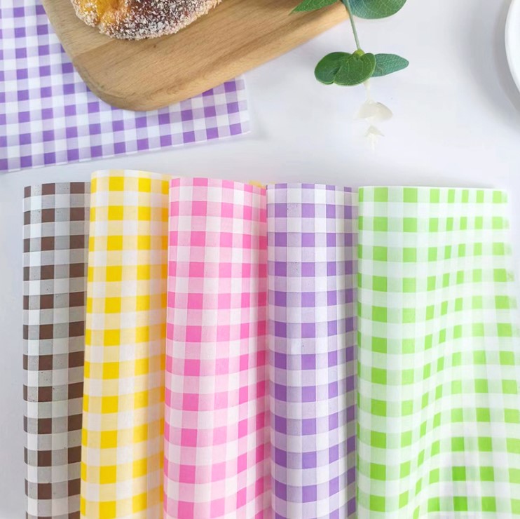 กระดาษไขรองอาหาร (Greaseproof paper) เคลือบกันน้ำ-น้ำมัน แพ็ค 500 ชิ้น