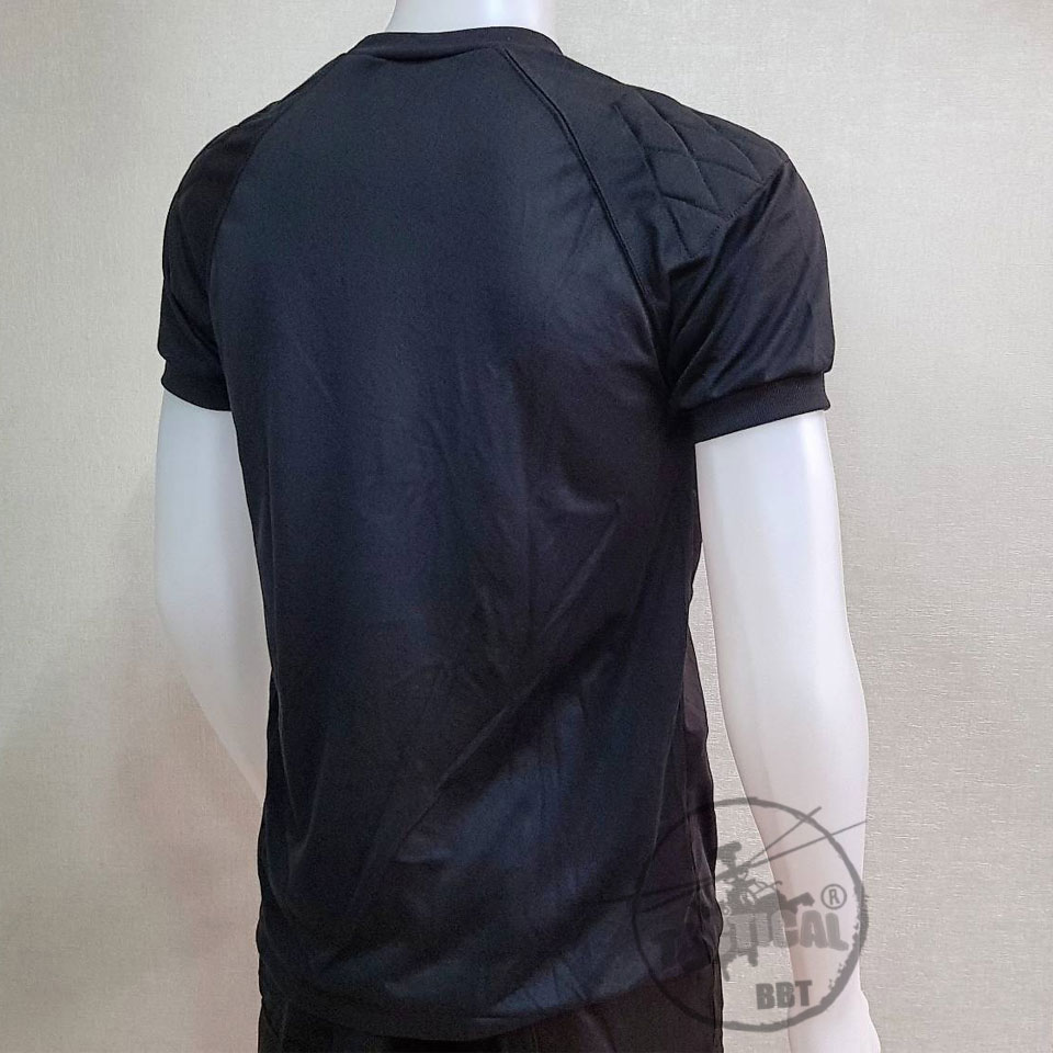 เสื้อยืดบุไหล่สั้น คอกลม ผ้า TC