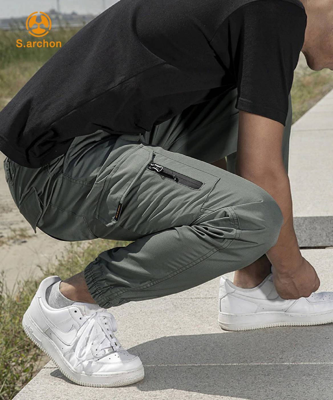 กางเกง S.Archon V6C ขาจั๊ม เอวยางยืด