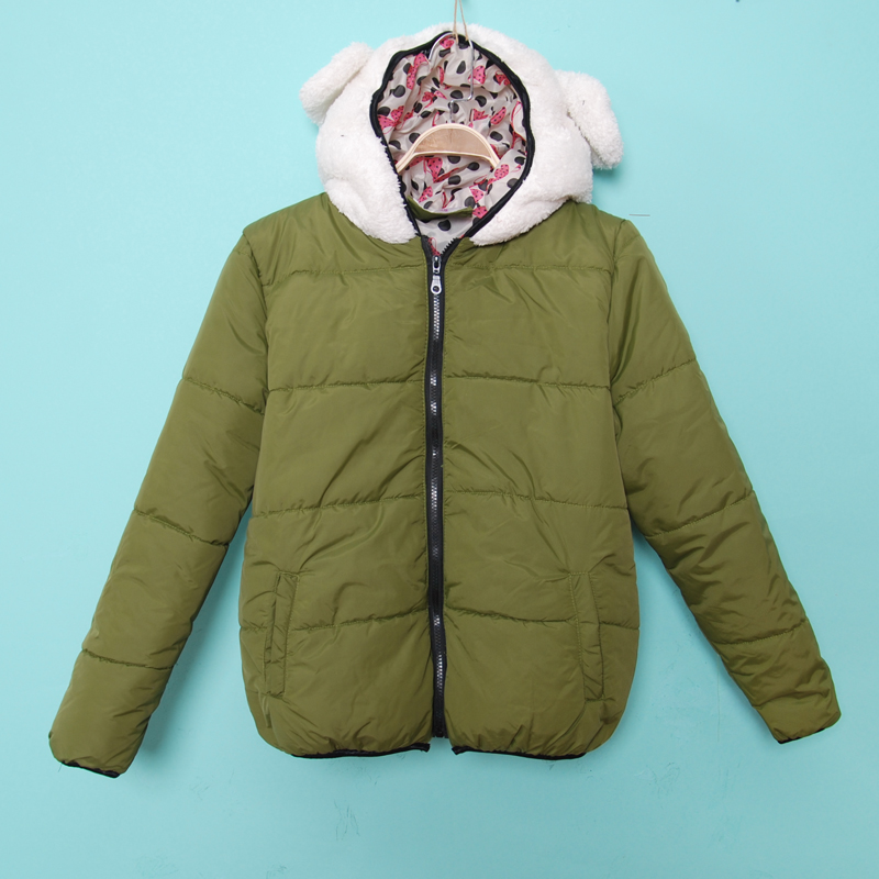 PreOrderคนอ้วน - เสื้อแจ๊คเก็ตกันหนาวแฟชั่น ไซส์ใหญ่ คนอ้วน มีผ้าบุลายข้างใน Hoodมีหูน่ารัก กันหิมะได้ สี : เขียว / น้ำเงิน / ส้ม / ฟ้า