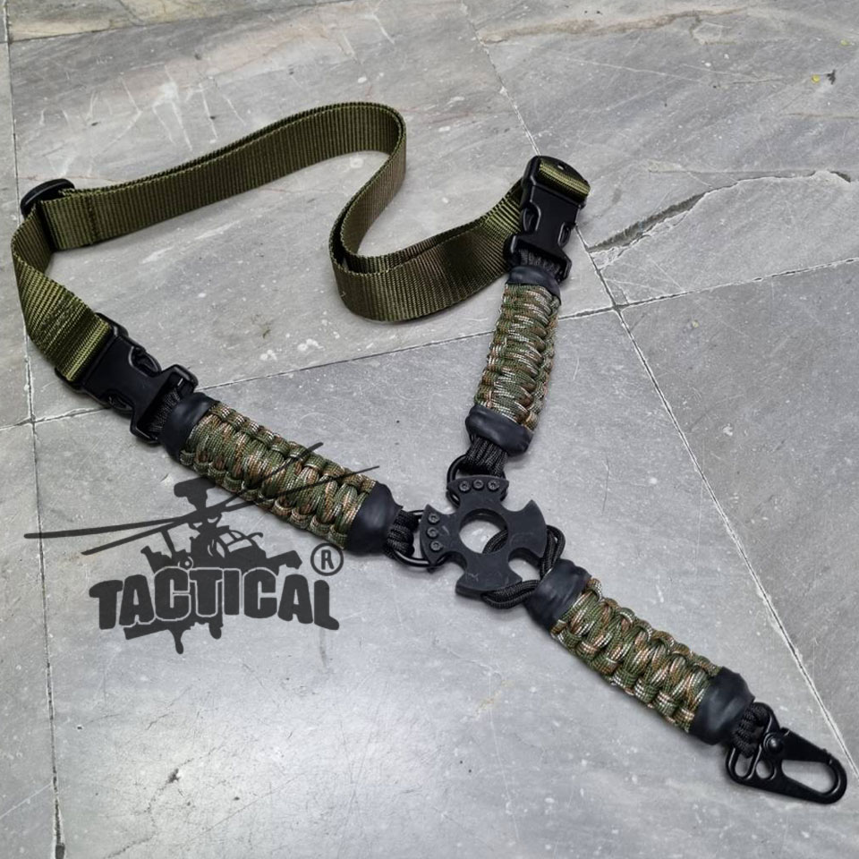สายสะพายปืนเชือกพาราคอร์ด 1 จุด