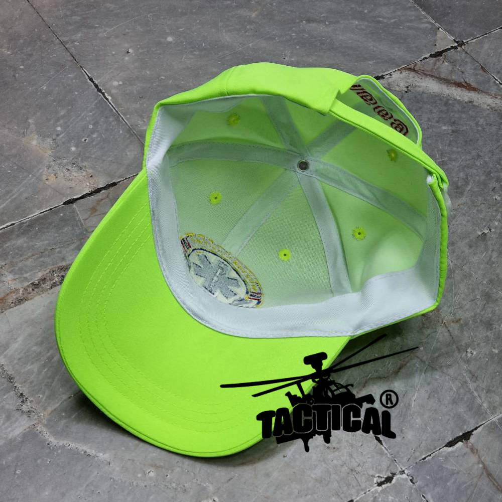 หมวกแก๊ปเหลืองมะนาว สพฉ. 1669 ซิปหลัง