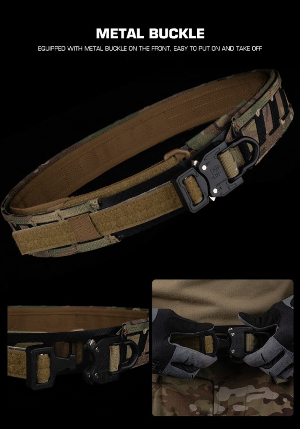 เข็มขัดแม่เหล็กยุทธวิธี 2 ชั้น (Magnetic Battle Belt)