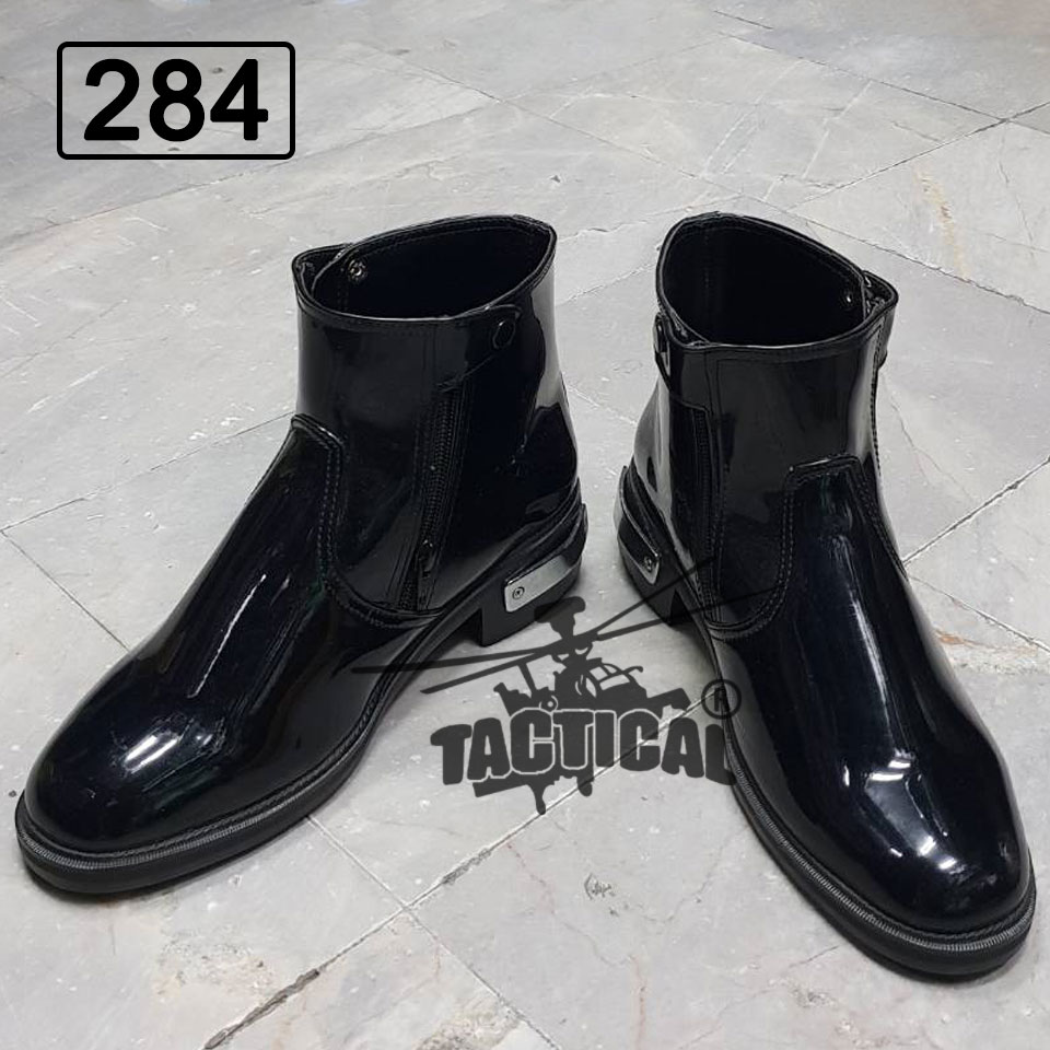 รองเท้าฮาฟสั้น หนังแก้ว 284 ซิปคู่