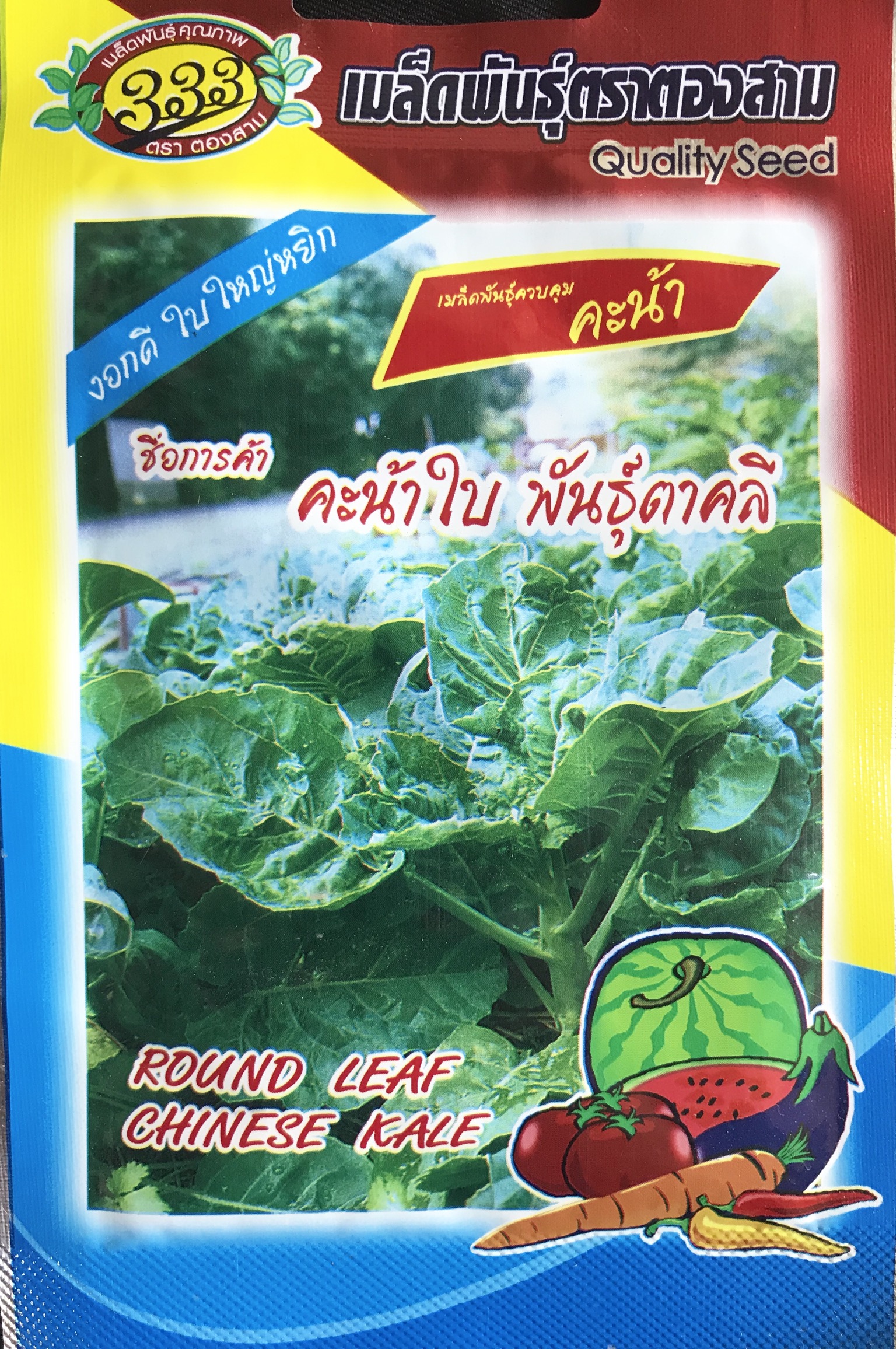 คะน้า คะน้าใบหยิก 10กรัม(2000เมล็ด)
