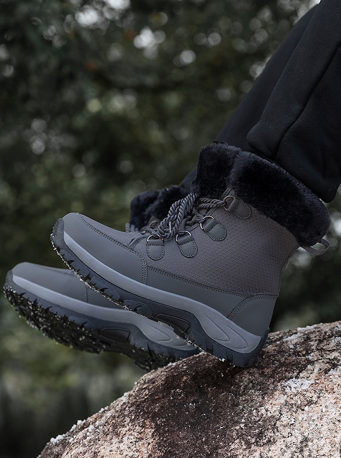 SW2324-0004 รองเท้ากันหนาว กันหิมะ ใส่ได้ทั้ว ญ. ช. เชือกใช่ได้จริง