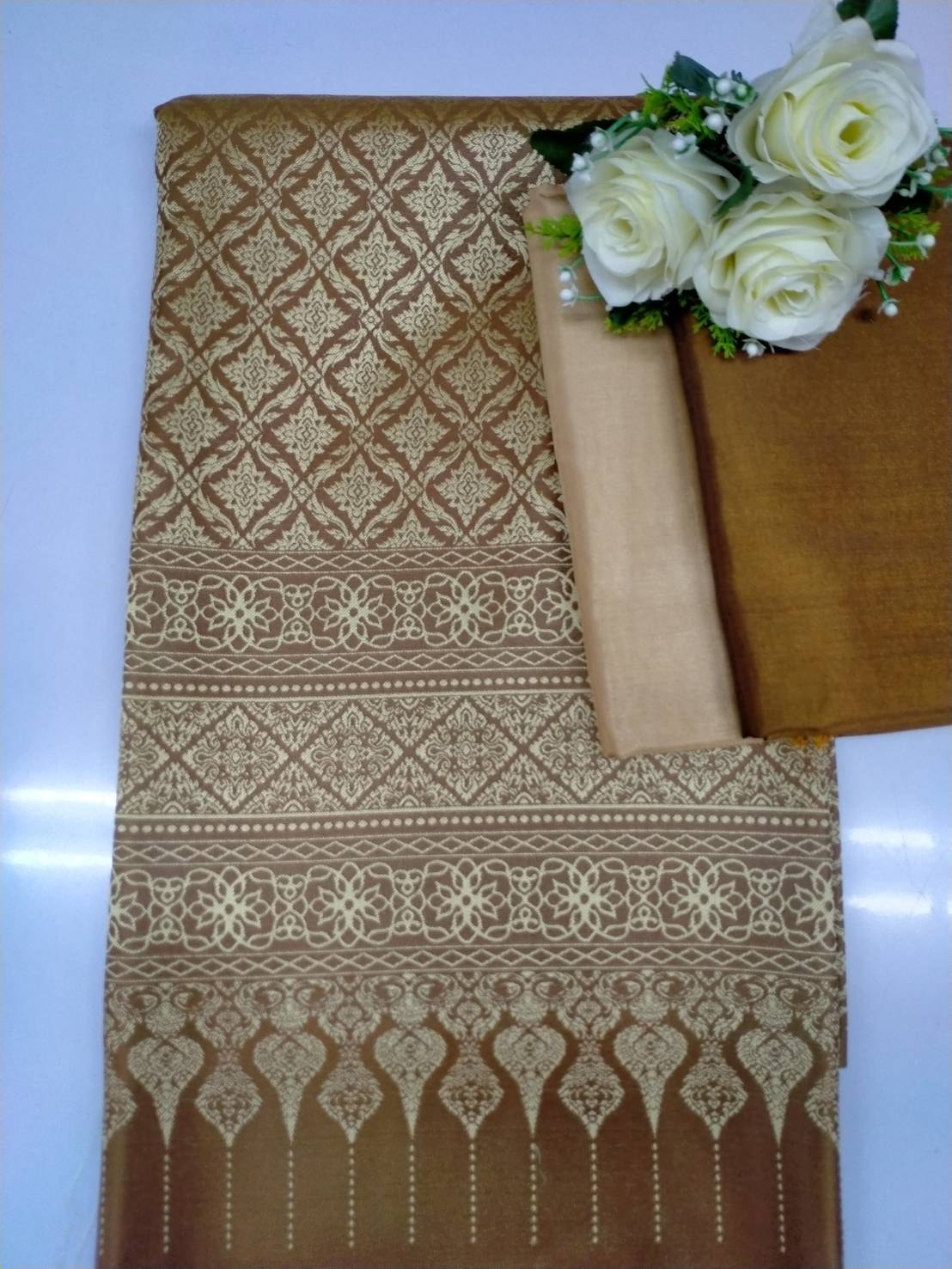 ผ้าไหมสังเคราะห์ลายศรีวิชัย 9