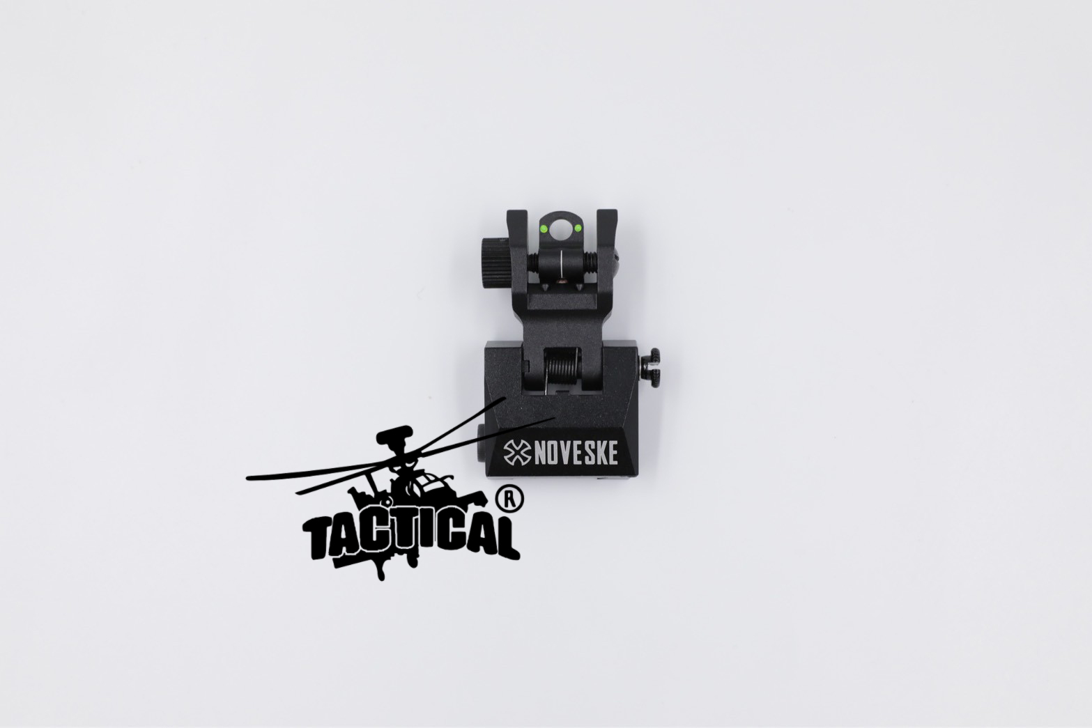 ศูนย์หน้า-หลังพับได้ โลหะ รุ่น ศูนย์เล็งเรืองแสง ทรง Noveske