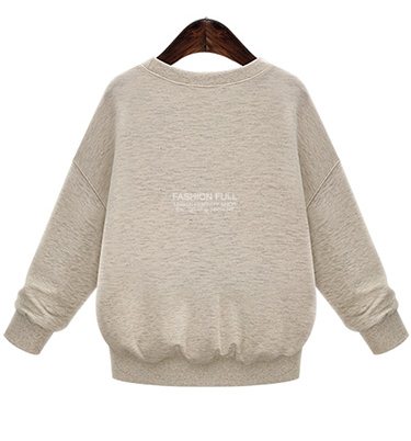 PreOrderคนอ้วน - เสื้อกันหนาวแฟชั่น ไซส์ใหญ่ คนอ้วน เสื้อยืดกันหนาว พิมพ์ลายน้องหมาที่หน้าอก สี : เขียว / ชมพู / แอปริคอท (เบจ)