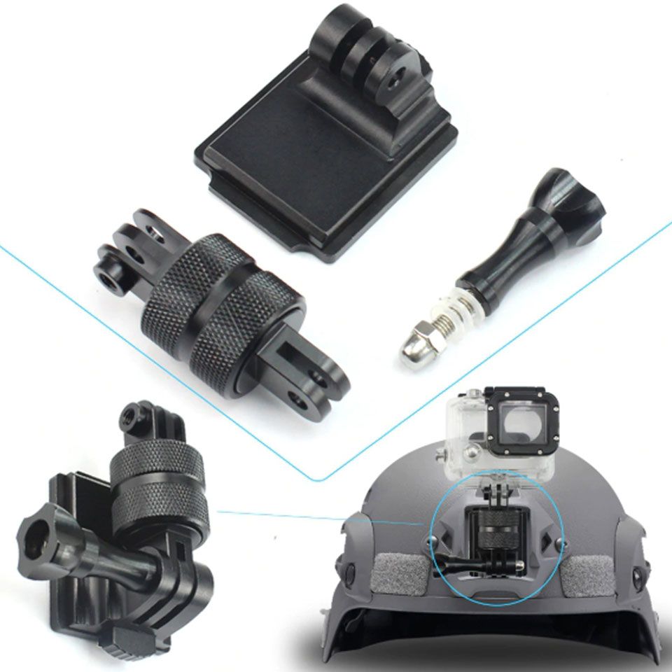 ขาจับกล้อง GoPro อลูมิเนียม + ตัวหมุน 360 องศา