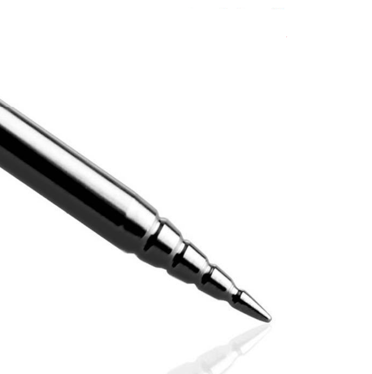 ปากกาวาดลายลาเต้อาร์ตสแตนเลส มียางจับ สีดำ Latte art pen ยาว 13.5 ซม. รหัส 2299
