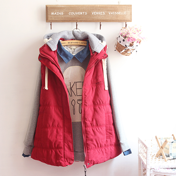 PreOrderไซส์ใหญ่ - เสื้อกันหนาวแฟชั่น ไซส์ใหญ่ ข้างในเป็นขนสัตว์ แขนกุด ใส่ทับข้างนอกเท่ ๆ สี : แดง / น้ำเงิน / ชมพู / เขียว