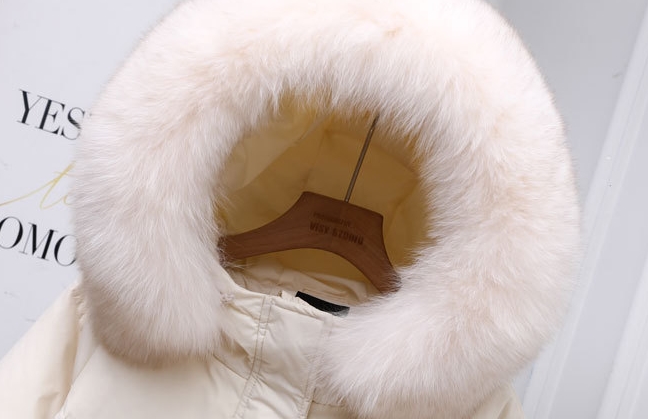 2324-0037 โค้ทยาวขนเป็ด ไซส์ใหญ่ มีเฟอร์ฟูล ๆ สวย ๆ จ้า