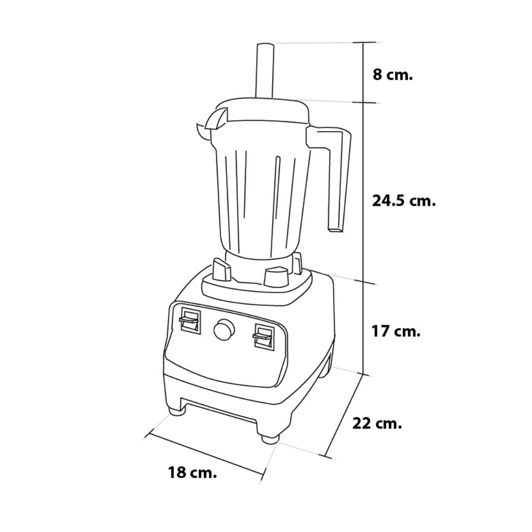 เครื่องปั่นน้ำผลไม้ไอมิกซ์ iMix 1500 วัตต์ รุ่นโถปั่นเล็ก 1602-100-SM-C01 สีดำ (รับประกันมอเตอร์ 6 เดือน)