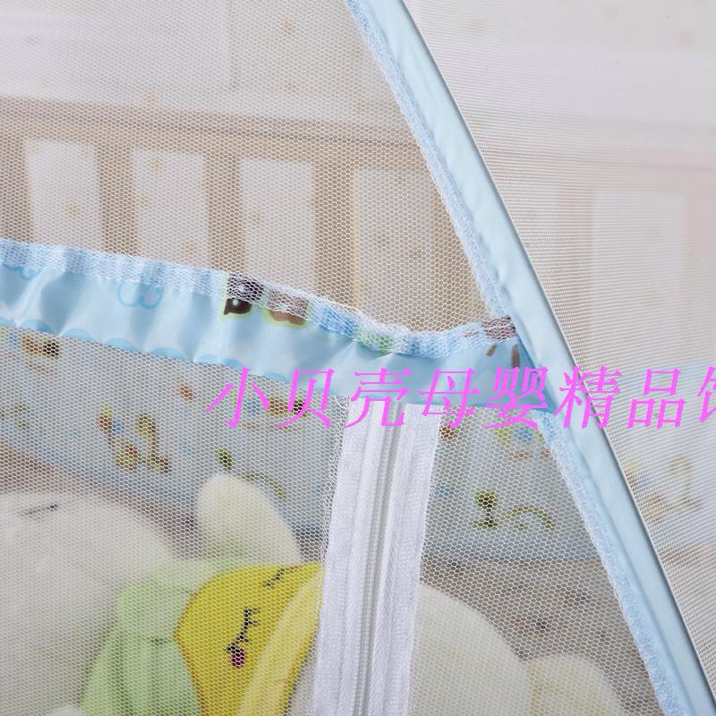 มุ้งกันยุงเด็ก สีฟ้าลายยีราฟ POP-UP กางง่าย เก็บง่าย **ฟรีค่าจัดส่งค่ะ