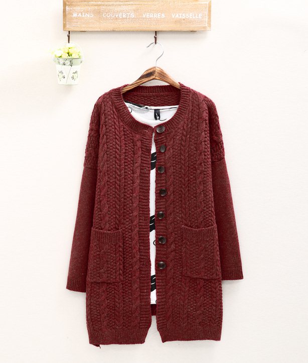 PreOrderไซส์ใหญ่ - เสื้อกันหนาวไซส์ใหญ่ คนอ้วน เสื้อไหมพรม กระดุมหน้า สไตล์เกาหลี มีไซส์เดียว (ไม่รวมเสื้อตัวใน) สี : น้ำเงิน / เทา / เบจ / ม่วง