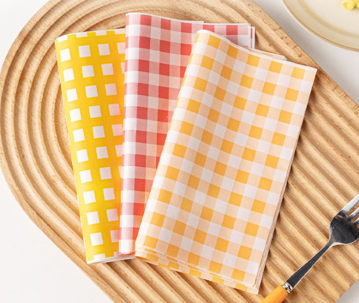 กระดาษห่ออาหาร (แพ็ค 50 ชิ้น) Food Grade