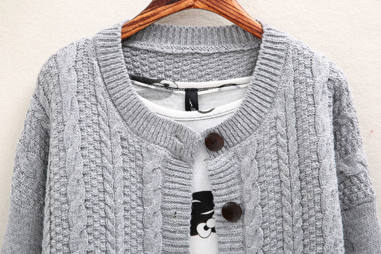 PreOrderไซส์ใหญ่ - เสื้อกันหนาวไซส์ใหญ่ คนอ้วน เสื้อไหมพรม กระดุมหน้า สไตล์เกาหลี มีไซส์เดียว (ไม่รวมเสื้อตัวใน) สี : น้ำเงิน / เทา / เบจ / ม่วง