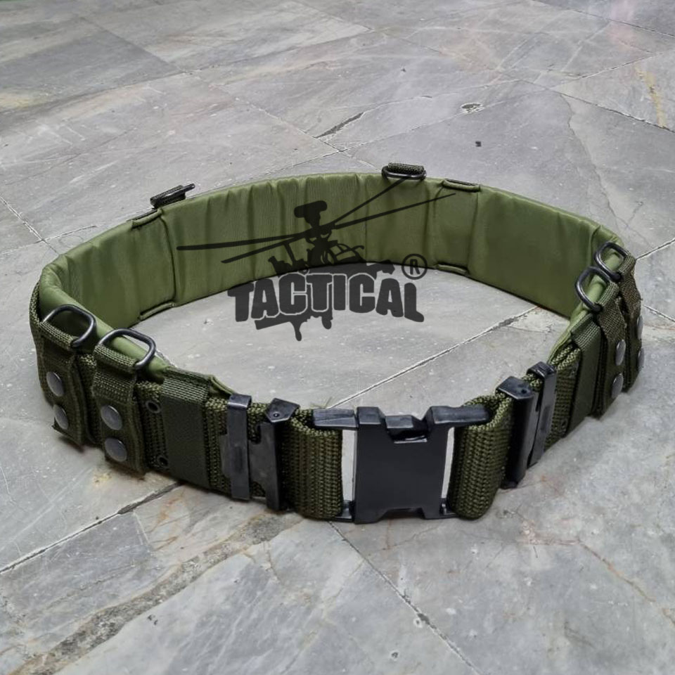 ชุดเข็มขัด + สายโยงบ่า แบบใหม่ (เหล็ก/ทองเหลือง) มีแยกขายเป็นชิ้น