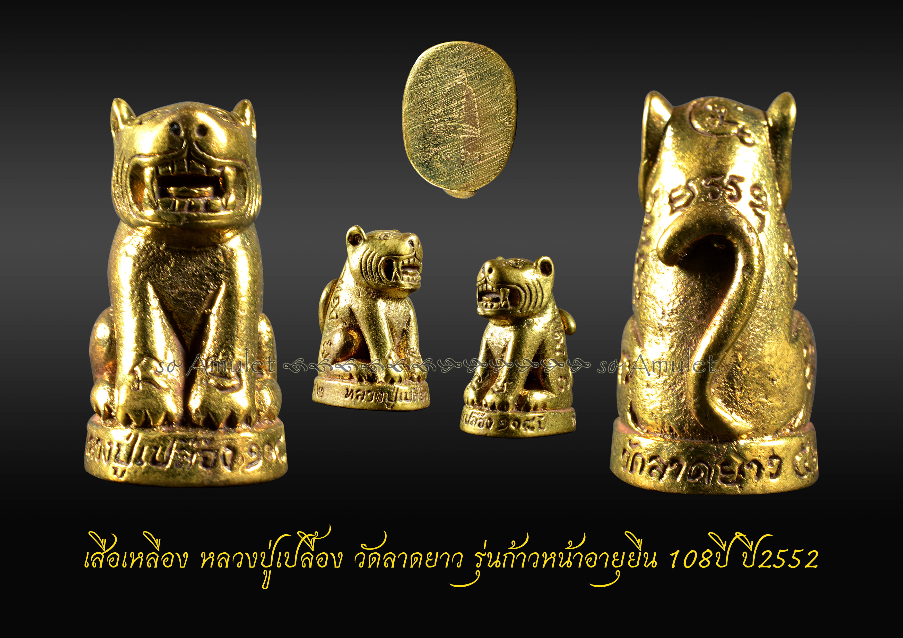 เสือเหลือง หลวงปู่เปลื้อง วัดลาดยาว รุ่นก้าวหน้าอายุยืน 108 ปี ปี 2552