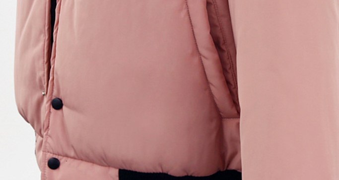 LD004 - เสื้อกันหนาว - เสื้อแจ๊คเก็ต มีHood ด้านในผ้ายืดบุขน สี : เขียว / ชมพู