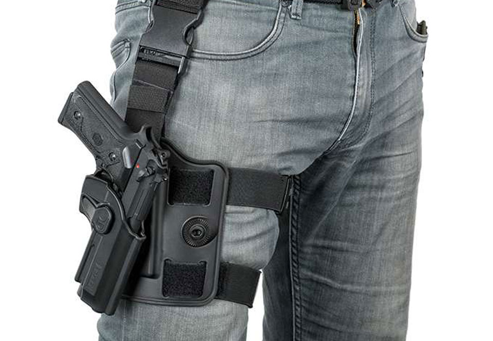 (ของแท้) เพลทติดกับซองปืน Amomax รัดขา