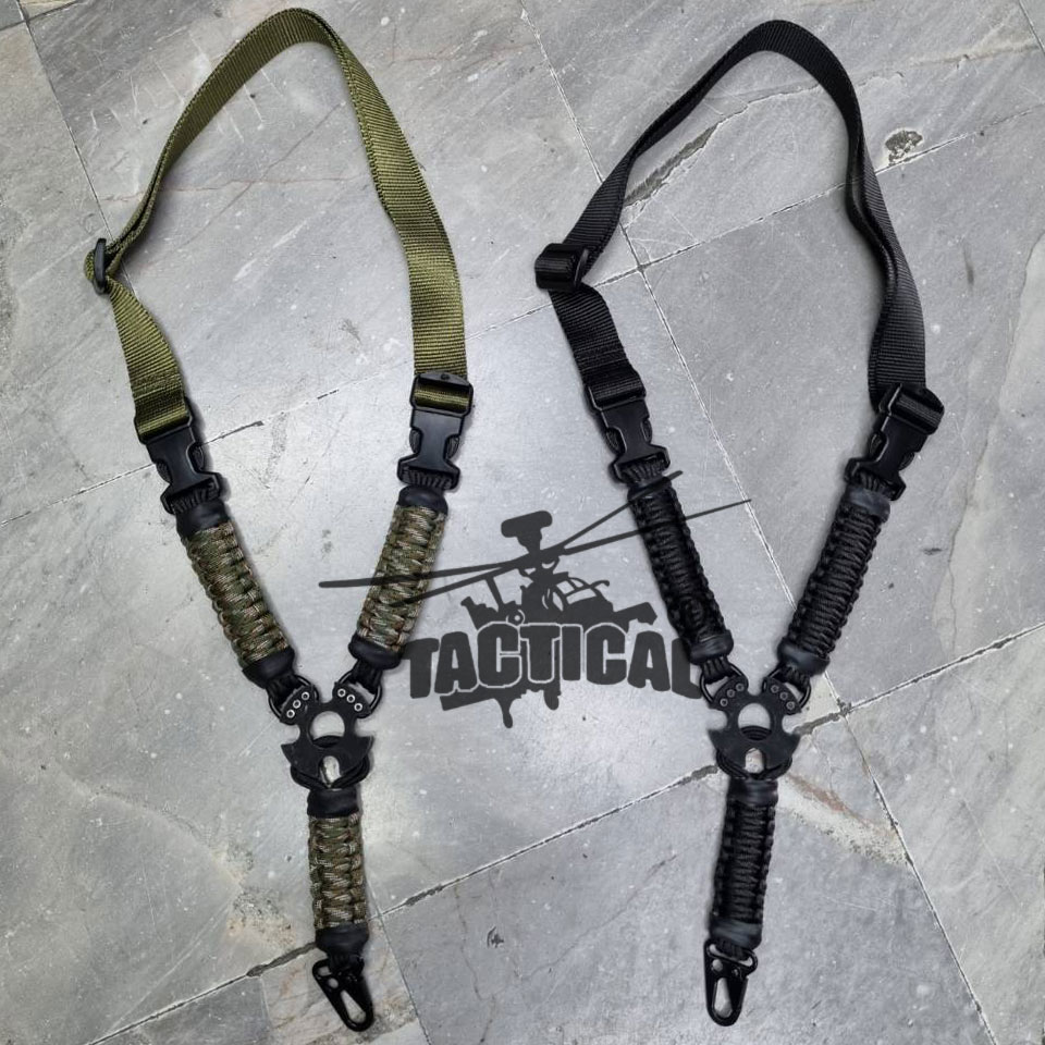 สายสะพายปืนเชือกพาราคอร์ด 1 จุด