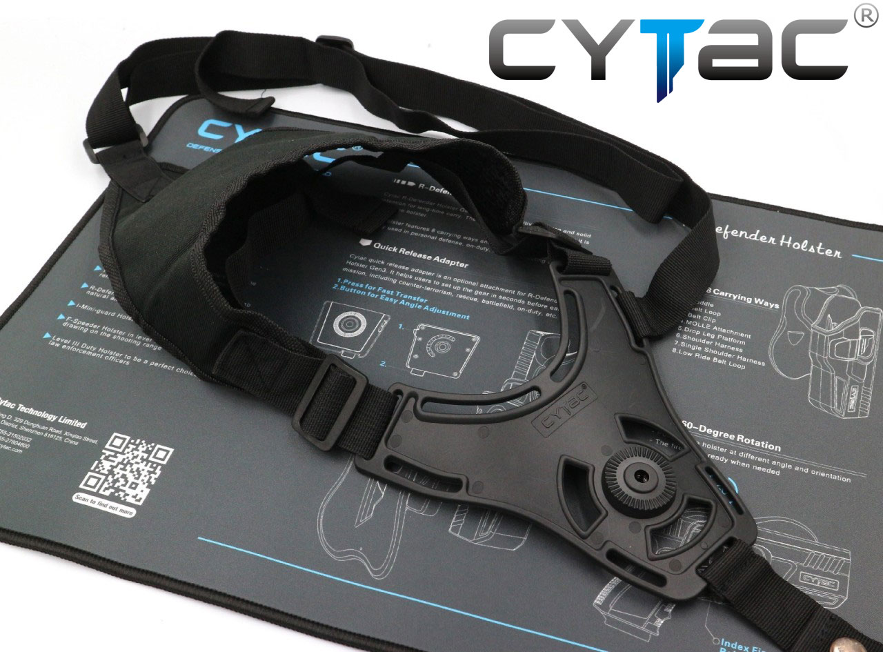 (ของแท้) เพลทสะพายไหล่เดี่ยว ติดกับซองปืน Cytac (CY-SHS)