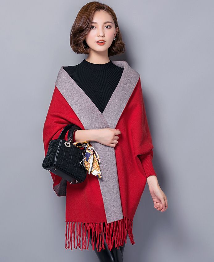 PreOrderเสื้อผ้าคนอ้วน - เสื้อคลุมกันหนาว ไฮโซ หรู ๆ สี : เทา / ดำ / แดง / ฟ้า