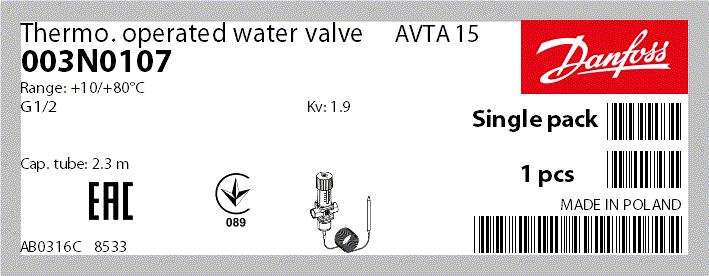 AVTA 15 Code 003N0107