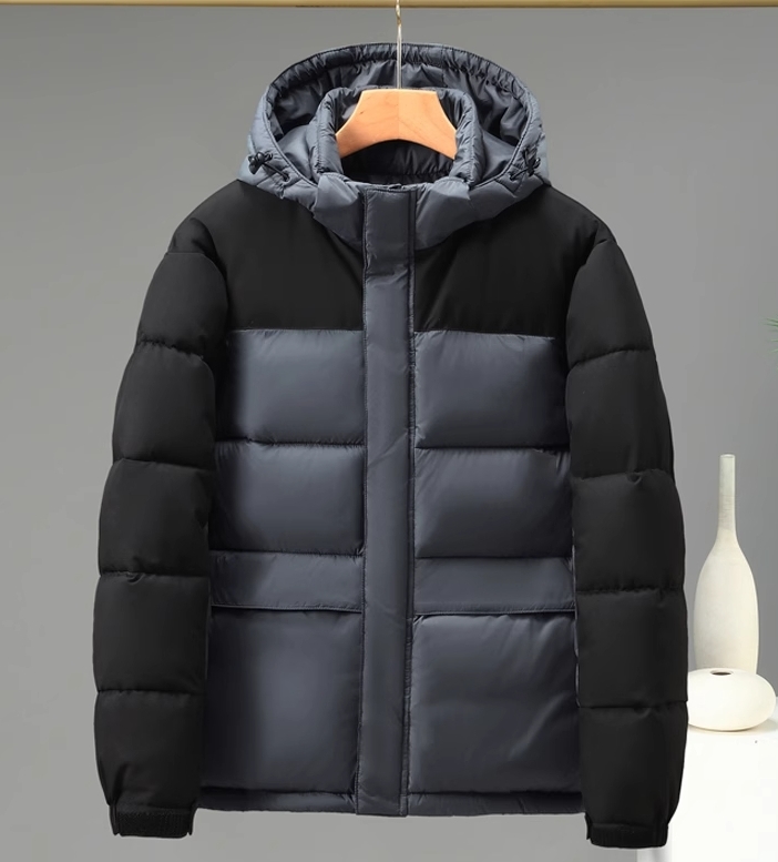 M2324-0009 แจ๊คเก็ตไซส์ใหญ่ของผู้ชาย ยาวกำลังดี มีHood