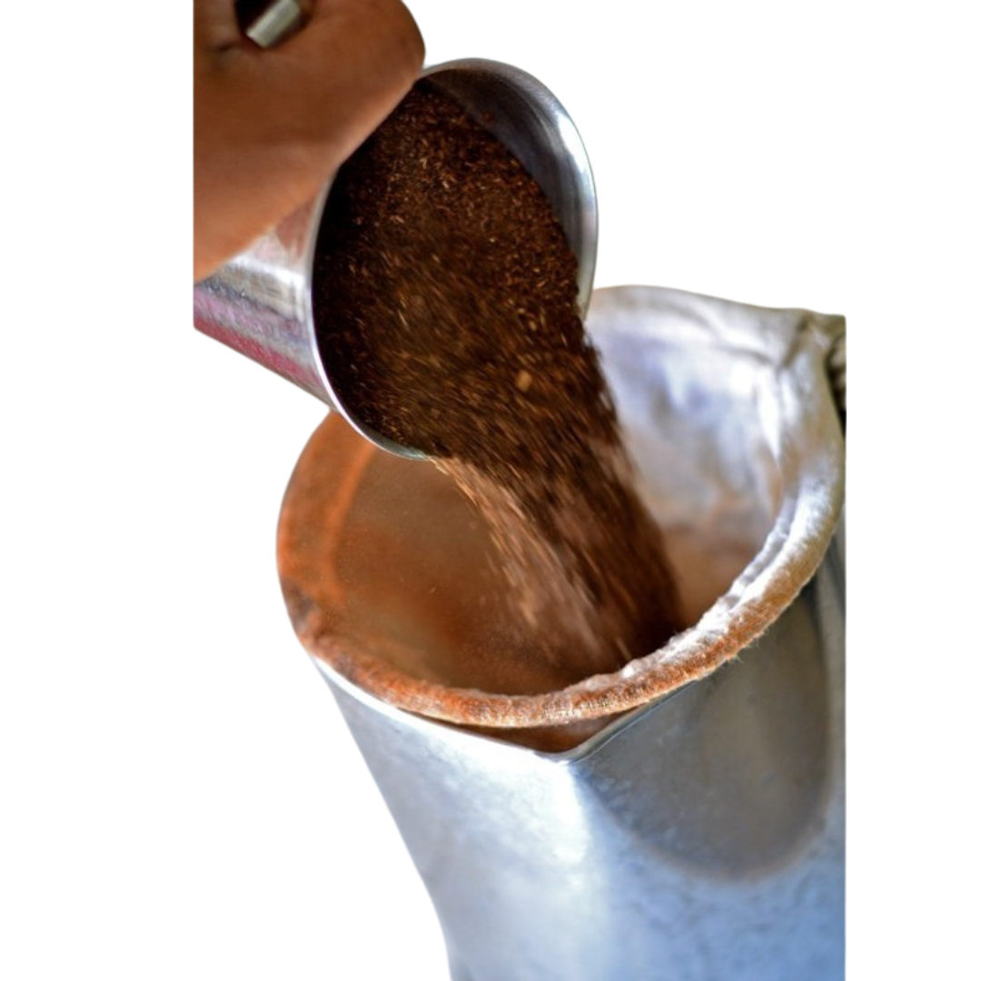 ถุงชงชาใหญ่ สำหรับกรองใบชาและกาแฟโบราณ แบบมีด้ามจับ ยาว 14 ซม. รหัส 0437