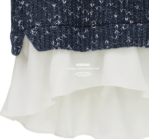 PreOrderไซส์ใหญ่ - เสื้อกันหนาวแฟชั่นไซส์ใหญ่ ไหมพรมถัก หนากำลังดี เหมาะกับบ้านเรา สี : สีดำ / สีน้ำเงิน