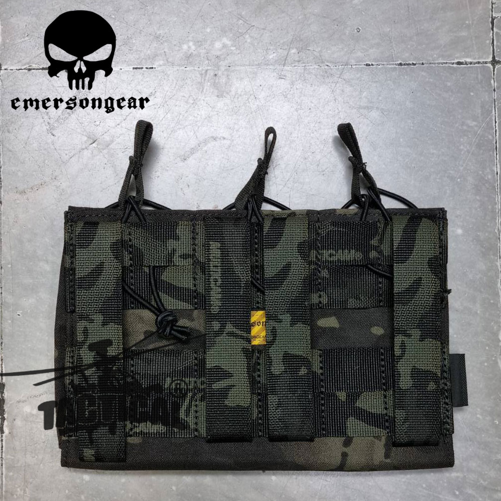 เพ้าแม็กกาซีน 5.56 Emerson 3 ช่อง 2 ชั้น ใส่ได้ 6 แม็ก