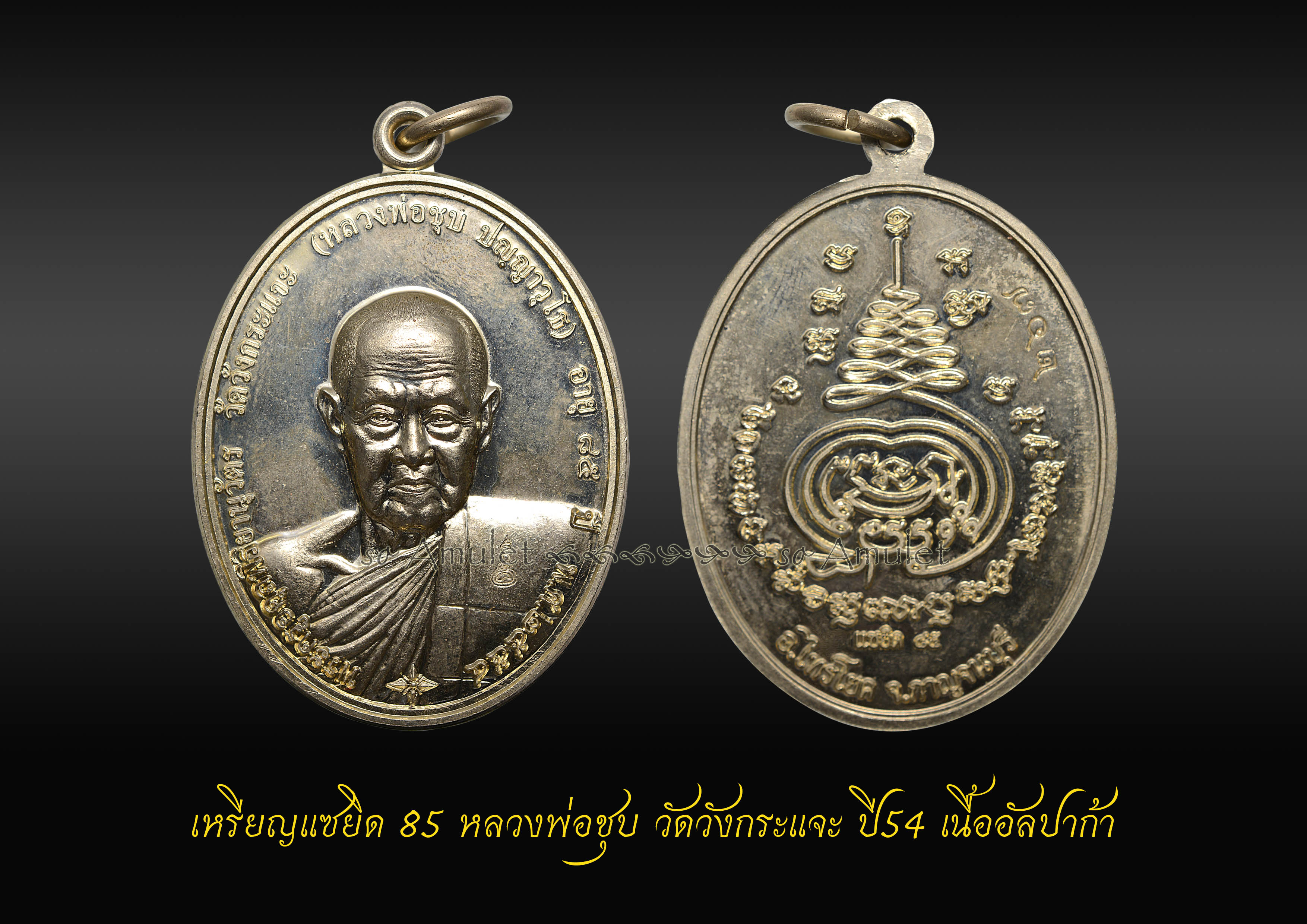 เหรียญแซยิด 85 หลวงพ่อชุบ วัดวังกระแจะ ปี54 เนื้ออัลปาก้า