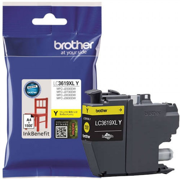 หมึกพริ้นท์เตอร์ Brother รุ่น LC3619XL-Y