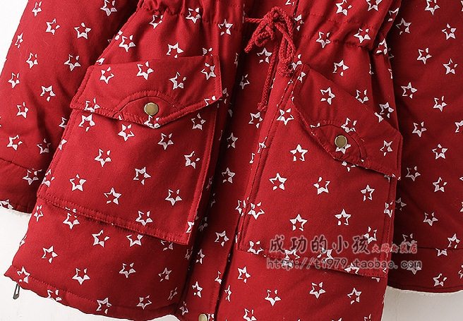 PreOrderคนอ้วน - เสื้อกันหนาว ผ้าฝ้ายพิมพ์ลายด้านนอก ข้างในบุหนังสัตว์ มี Hood สี : เขียว / แดง / น้ำเงิน