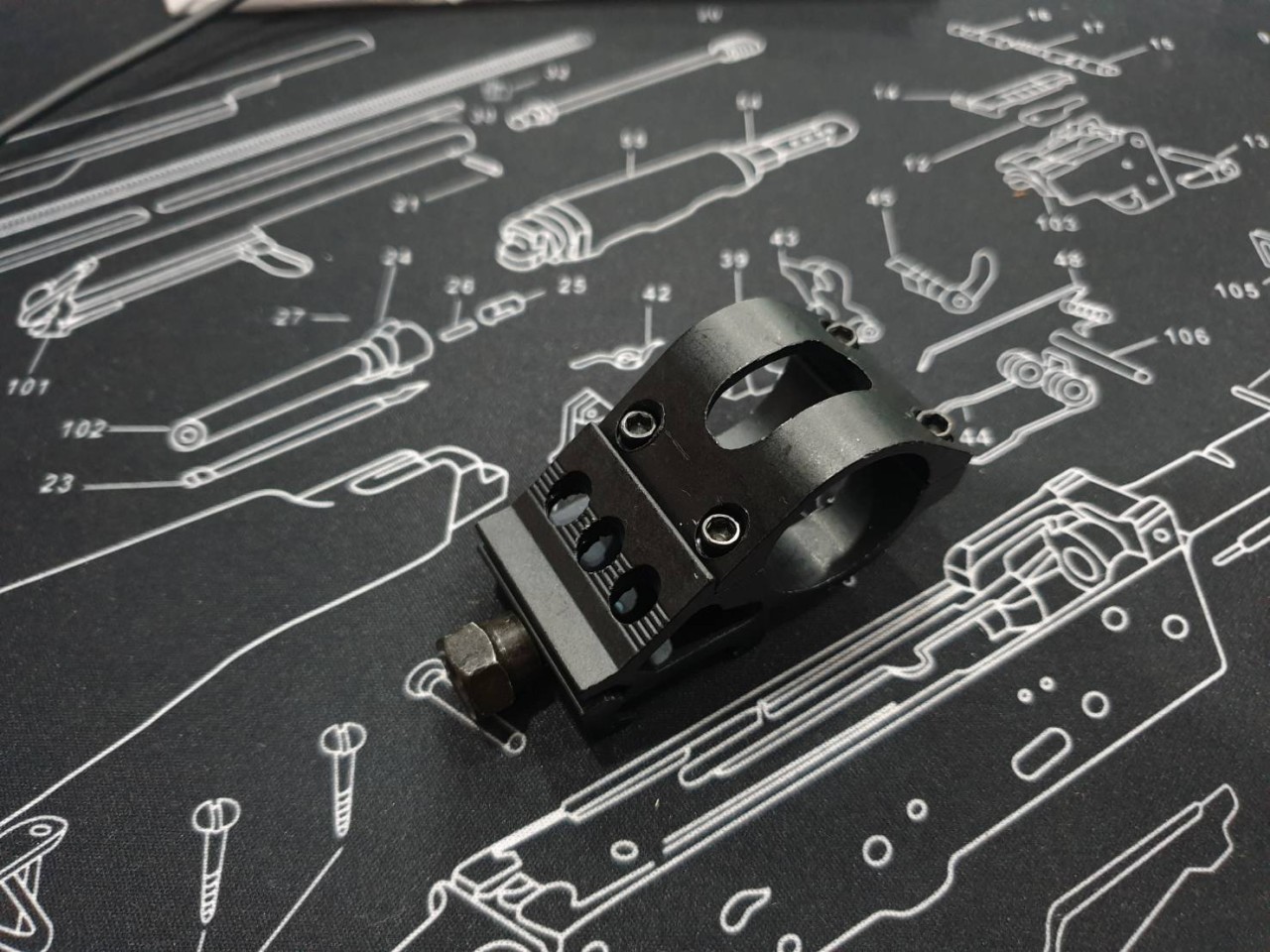 ขาจับไฟฉาย / Laser (Offset Mount)