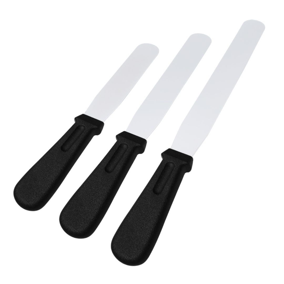 สปาตูล่าสแตนเลส ไม้ปาดผงกาแฟ ด้ามพลาสติก รหัส 2463