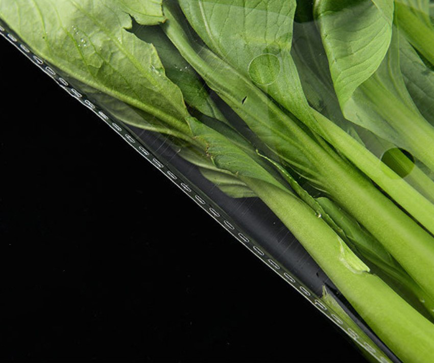 ถุงใส่ผัก-เบเกอรี่ เจาะรูแบบหายใจได้ (Breathable) ช่วยรักษาความสดใหม่ให้ถึงที่สุด