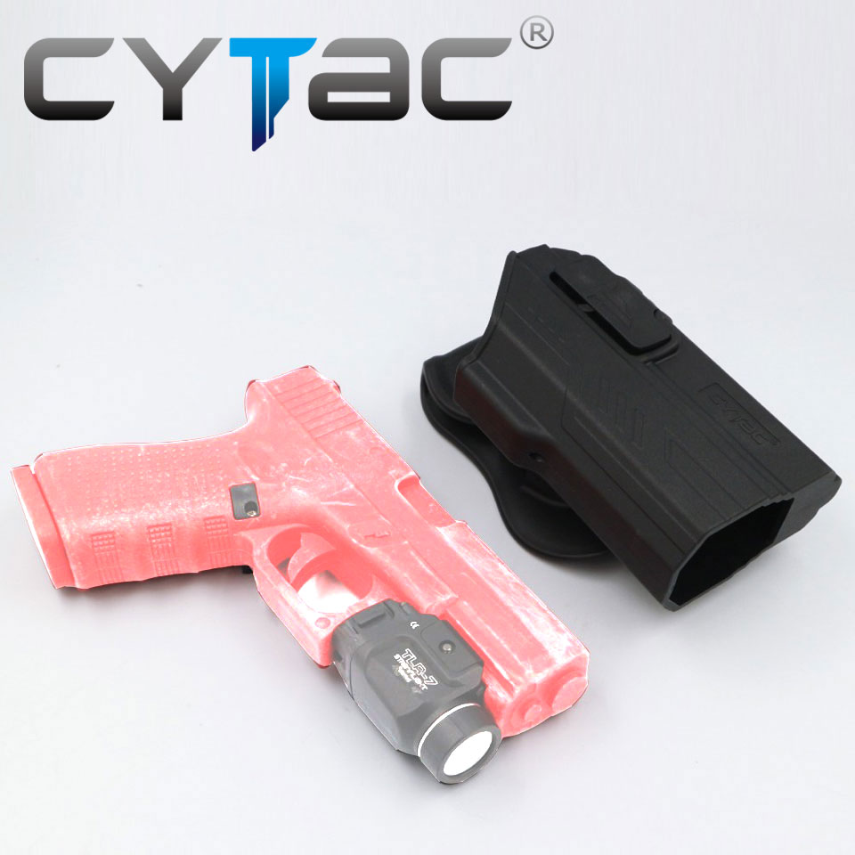 (ของแท้) ซองปืนพกนอก Cytac G17/G19 ติดไฟฉาย