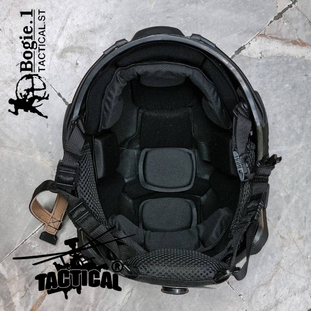 หมวก Fast สายตรวจ ทอง-ดำ BG1 (ปรับหลังแบบใหม่)