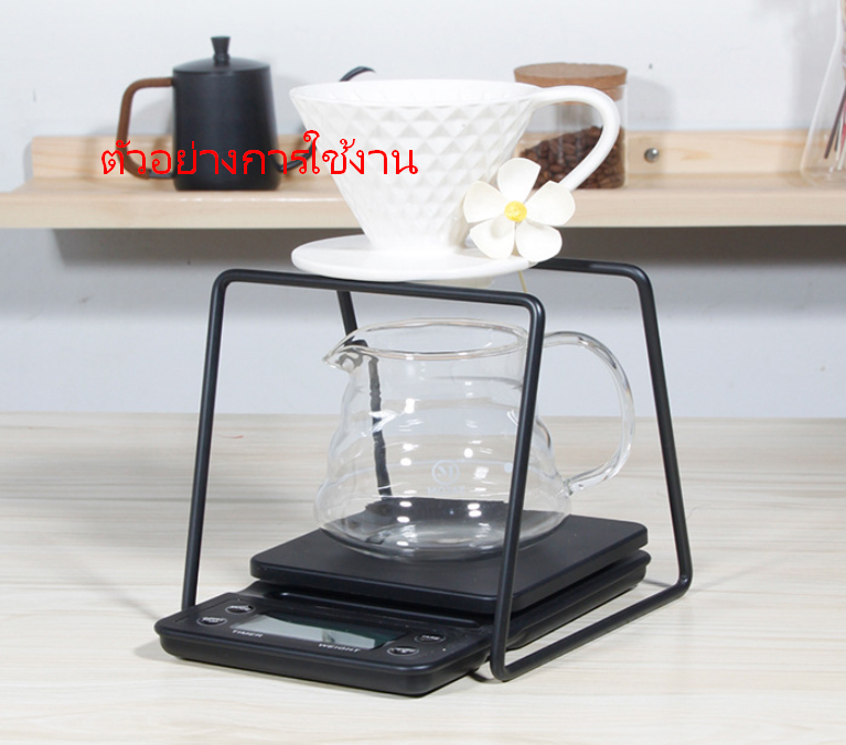 ที่วางแก้วกรองกาแฟแบบชงดริป หลุมเดียว สีดำ 1610-1764