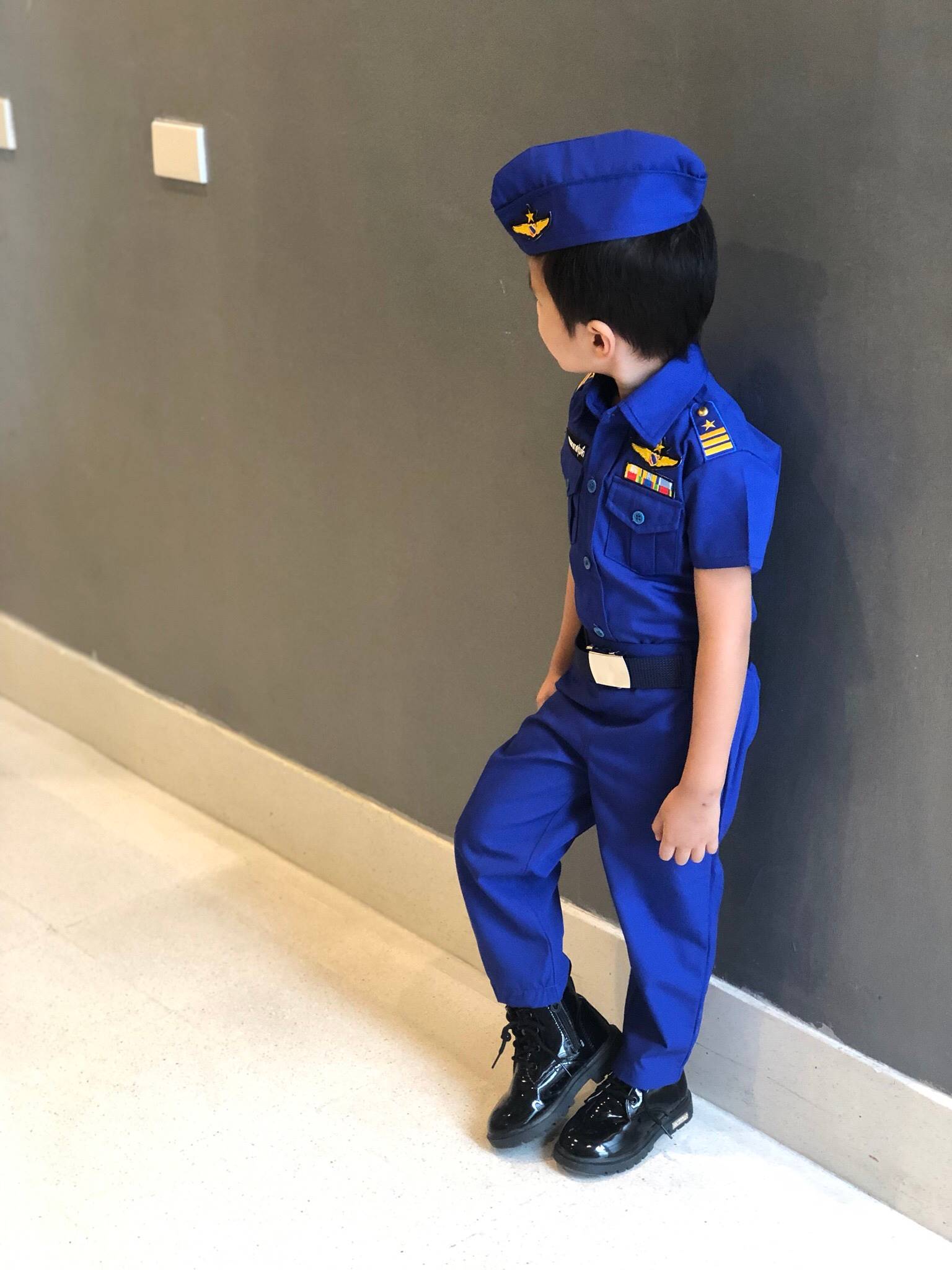 ชุดทหารอากาศเด็กเครื่องแบบทหารอากาศสุดเท่ห์งานเนี๊ยบพร้อมส่ง