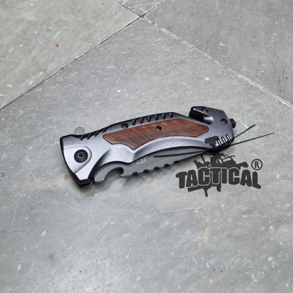 มีดพับ JEEP ลายไม้