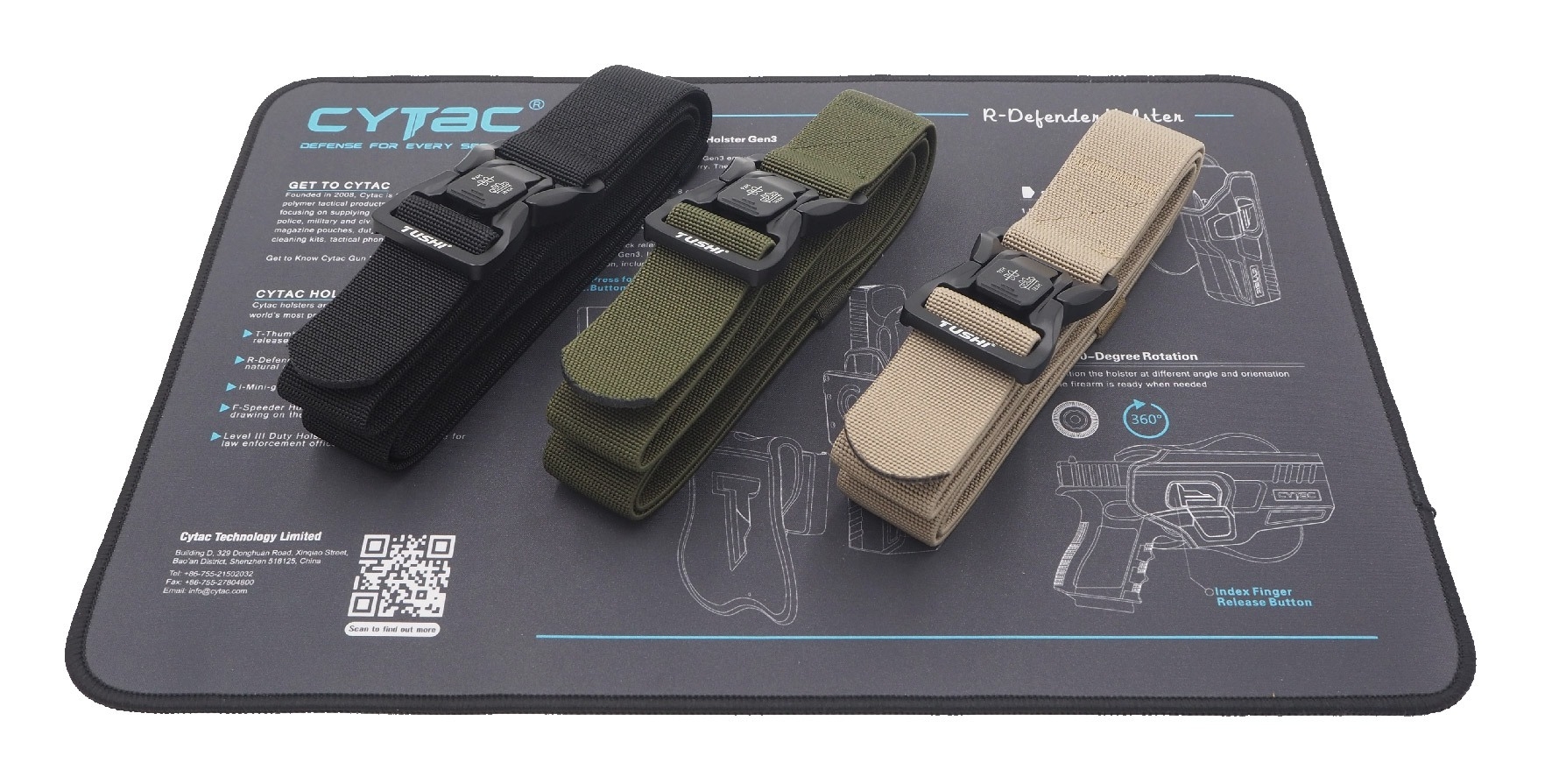 เข็มขัดสายยางยืด หัวปลดไว รุ่น 910